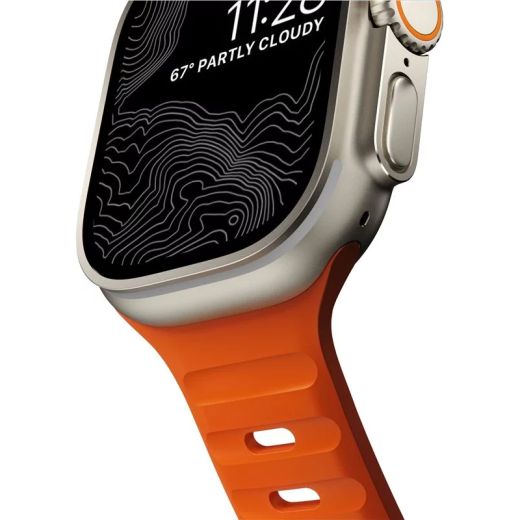 Силіконовий ремінець Nomad Sport Strap Orange для Apple Watch 49mm | 45mm | 44mm (NM00736685)