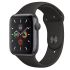 Б/У Apple Watch Series 5 (GPS) 44mm Space Gray Aluminum Case with Black Sport Band (5-) 