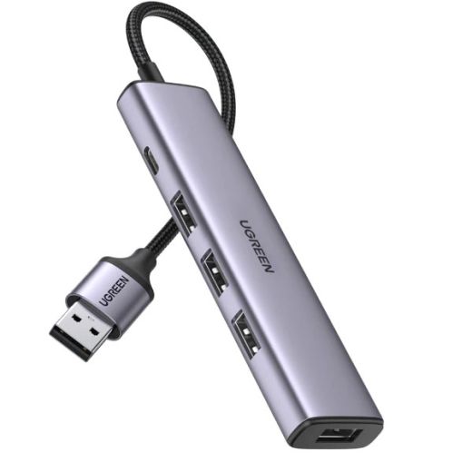 USB-хаб Ugreen 4-в-1 USB 3.0 Space Gray (20805)