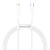 Кабель Baseus Pudding Series Fast Charging Cable Type-C to iP 20W 1.2m White (P10355701221-00)