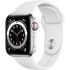 Б/У Apple Watch Series 6 GPS + Cellular 44mm Silver Aluminum Case with White Sport Band (5+)