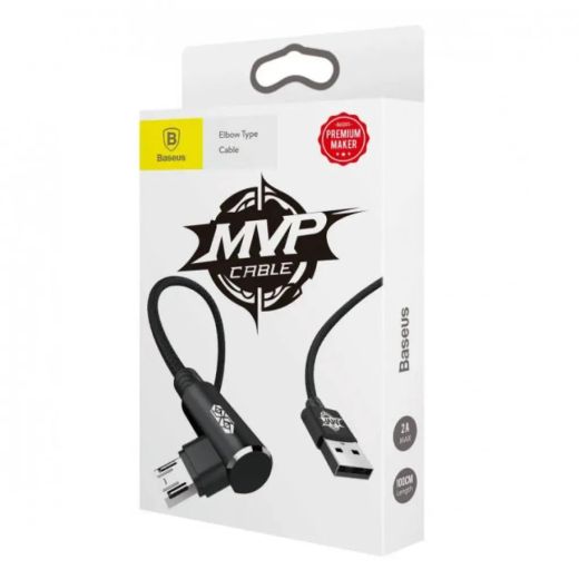 Кабель Baseus MVP Elbow USB-Lightning 1,5A/2m Black (CALMVP-A01)