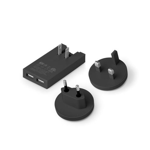 Зарядний пристрій Native Union Smart Charger 2-Port USB Fabric Slate (SMART-2-GRY-FB-INT)