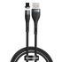 Магнитный кабель Baseus Zinc Magnetic Safe Fast Charging USB to IP 2.4A 1m Gray/Black (CALXC-KG1)