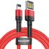 Кабель Baseus Cafule Special Edition USB-A to Lightning 2.4A 1m Red (CALKLF-G09)
