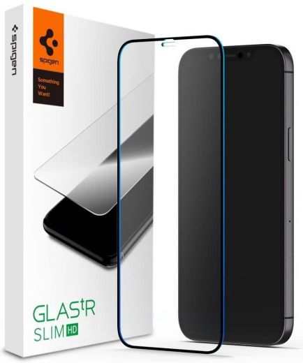 Защитное стекло Spigen FC Black HD (1Pack) для iPhone 12/12 Pro