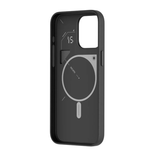 Эко чехол Aulumu A15 Vegan Leather Case Black для iPhone 15 Pro Max