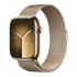 Смарт-годинник Apple Watch Series 9 GPS + LTE 41mm Gold Stainless Steel Case with Gold Milanese Loop (MRJ73)