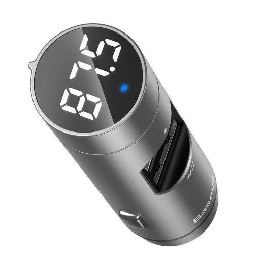 АЗУ з FM-трансмітером Baseus Energy Wireless MP3 Charger Silver (CCNLZ-0S)