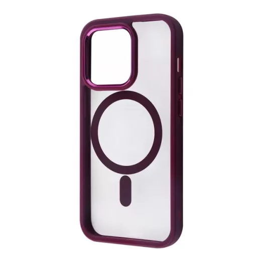 Чохол CasePro Crystal Case with MagSafe Bordo для iPhone 15 Pro Max