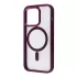 Чохол CasePro Crystal Case with MagSafe Bordo для iPhone 15 Pro Max