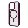 Чехол CasePro Crystal Case with MagSafe Bordo для iPhone 15 Pro