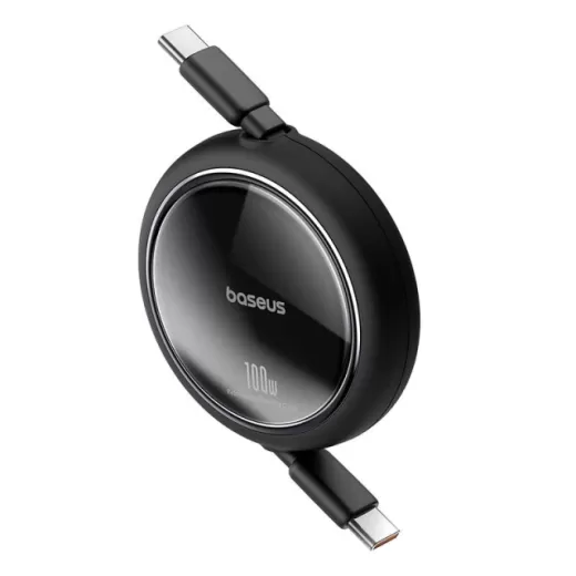 Кабель Baseus Free2Draw Mini Retractable Charging Type-C to Type-C 100W 1м Black (P10364500111-00)