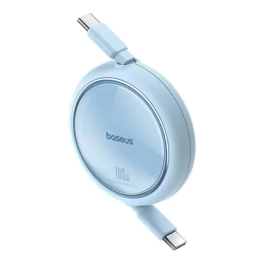 Кабель Baseus Free2Draw Mini Retractable Charging Type-C to Type-C 100W 1м Blue (P10364500311-00)