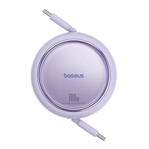 Кабель Baseus Free2Draw Mini Retractable Charging Type-C to Type-C 100W 1м Purple (P10364500511-00)
