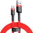 Кабель Baseus Cafule USB 2.0 to Type-C 2A 3m Red/Black (CATKLF-U09)