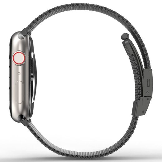 Ремешок AMAZINGthing Titan Metal Black для Apple Watch 45mm | 44mm | 42mm (ATS7TM45GB)