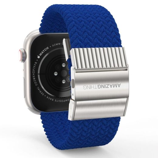 Ремешок AMAZINGthing Titan Weave Blue для Apple Watch 45mm | 44mm | 42mm  (ATS7TW45BU)
