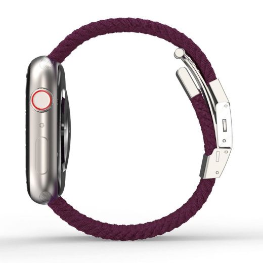 Ремінець AMAZINGthing Titan Weave Cherry для Apple Watch 45mm | 44mm | 42mm  (ATS7TW45DC)