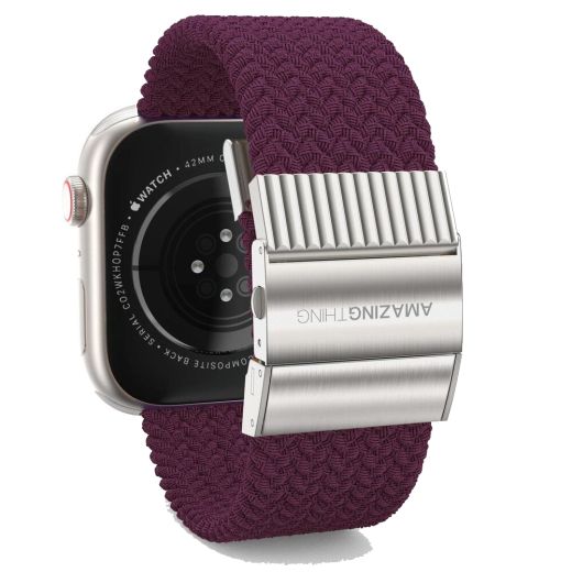 Ремінець AMAZINGthing Titan Weave Cherry для Apple Watch 45mm | 44mm | 42mm  (ATS7TW45DC)