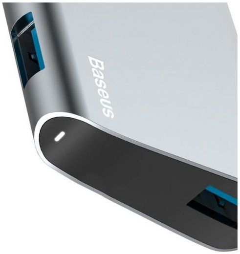 USB-хаб Baseus Enjoyment series Type-C to 2 x USB 2.0+USB 3.0 HUB Adapter Space Gray (CATSX-A0G)