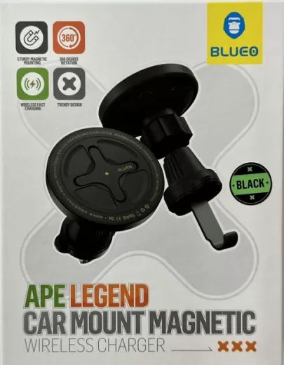 Автотримач із бездротовою зарядкою Blueo Ape Legend Magnetic Series (BC5955)