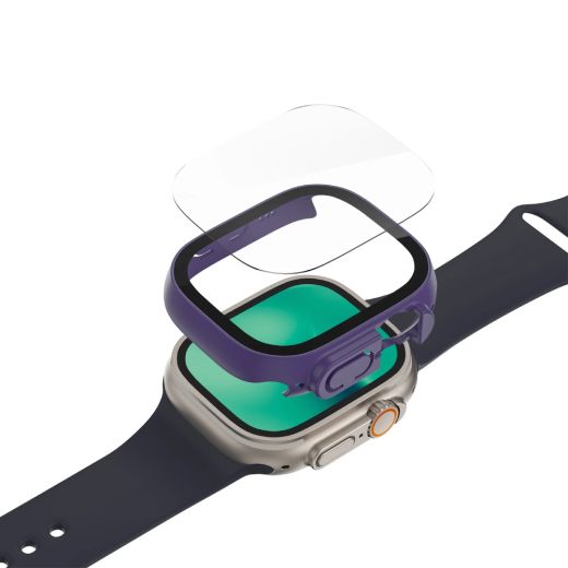 Защитное стекло с бампером AMAZINGthing Marsix Pro Purple для Apple Watch Ultra | Ultra 2 49мм