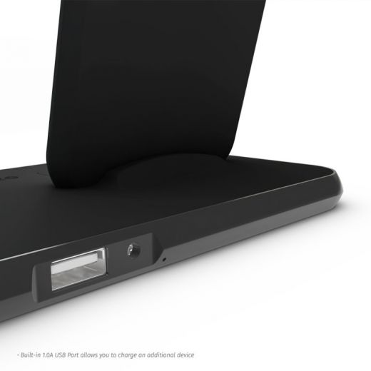 Беспроводная зарядка Zens Stand + Dock + Watch Aluminium Wireless Charger 10W Black (ZEDC07B/00)