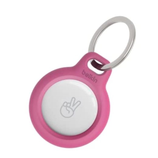 Чохол з кільцем Belkin Secure Holder with Key Ring  Pink для Apple AirTag (F8W973btPNK)