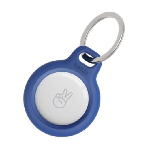 Чехол с кольцом Belkin Secure Holder with Key Ring Blue 4-Pack для AirTag (MSC001btBL)