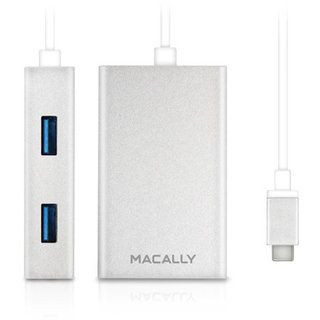 Кабель Macally USB-C hub 4xUSB 3.0 (UC3HUB)