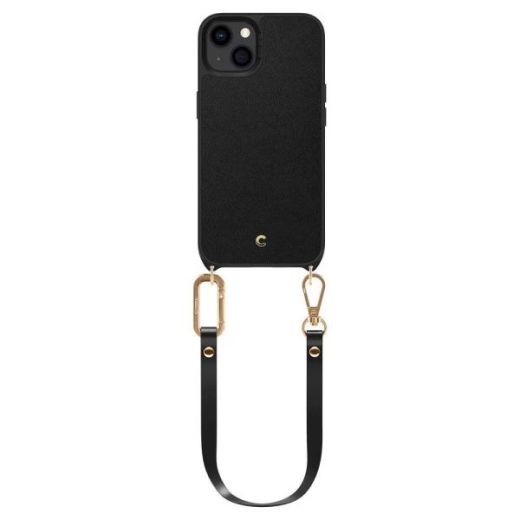 Чехол с ремешком Spigen Cyrill Classic Charm Black для iPhone 13 (ACS03186)