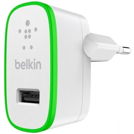 Мережевий зарядний пристрій Belkin USB Home Charger (USB 2.4Amp), White (F8J040vfWHT)