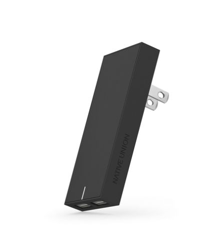 Зарядний пристрій Native Union Smart Charger 2-Port USB Fabric Slate (SMART-2-GRY-FB-INT)