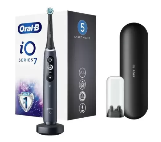 Електрична зубна щітка Oral-B iO Series 7 Connected Rechargeable Electric Toothbrush Onyx Black (IO7 M7.2B2.2B BK)