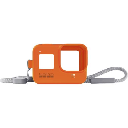 Силиконовый чехол GoPro Sleeve&Lanyard Orange для HERO8 (AJSST-004)