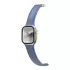Силиконовый ремешок AMAZINGthing TITAN SWIFT Silicone Band with Leather Texture Blue для Apple Watch 49мм | 45мм | 44мм
