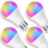 Розумна лампа Teckin Multicolor Light A19 60W RGB Color 4 Pack
