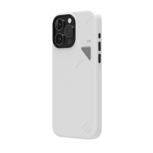 Эко чехол Aulumu A15 Vegan Leather Case White для iPhone 15 Pro