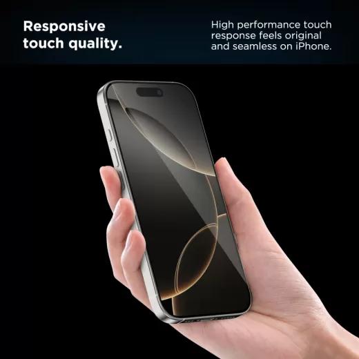 Захисне скло з аплікатором Tech-Protect Quick Set+ 2 шт. Black для iPhone 16 Pro