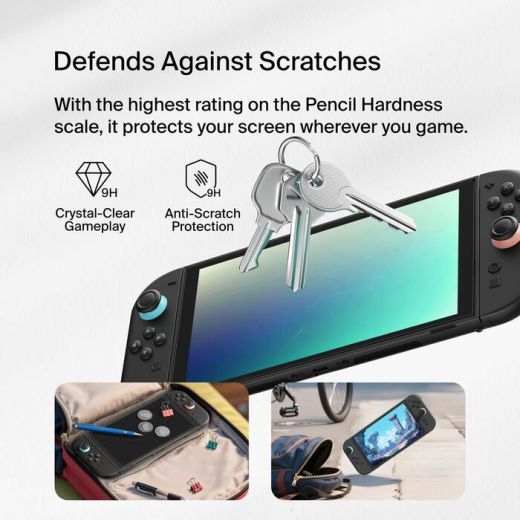 Защитное стекло Belkin TemperedGlass Anti-Reflective Screen Protector для Nintendo Switch 2 (ENA004fq)