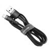 Кабель Baseus Cafule USB 2.0 to Lightning 1.5A 2m Black/Grey (CALKLF-CG1)