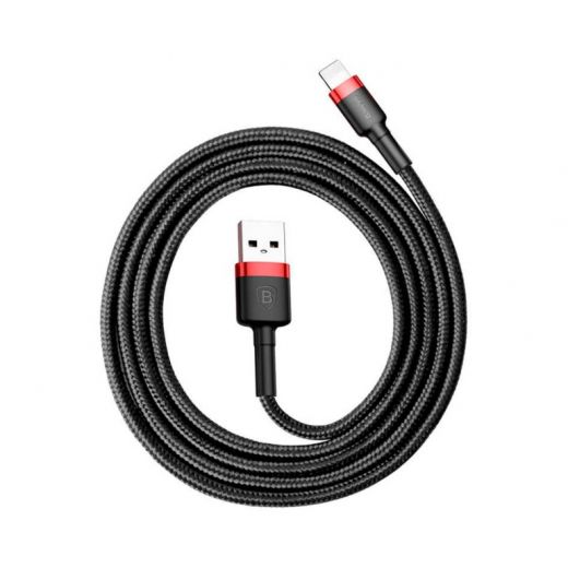 Кабель Baseus Cafule USB 2.0 to Lightning 1.5A 2m Black/Red (CALKLF-C19)