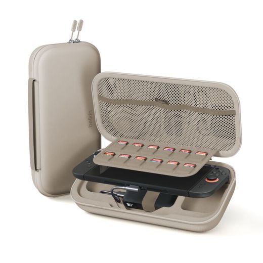 Зарядный чехол Belkin Charging Case Sand для Nintendo Switch 2 (ENA001fqCH-V1)