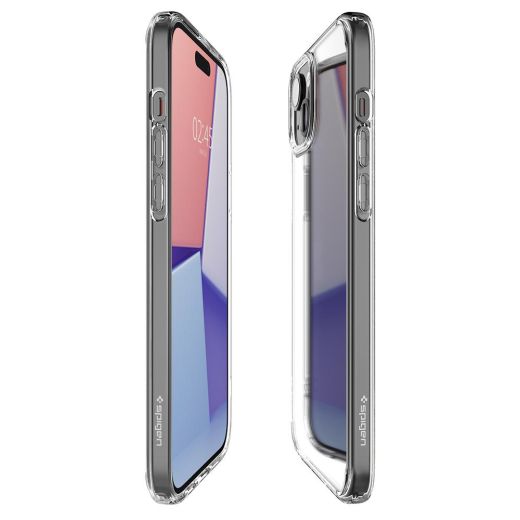 Прозрачный чехол Spigen Crystal Hybrid Crystal Clear для iPhone 15 (ACS06483)