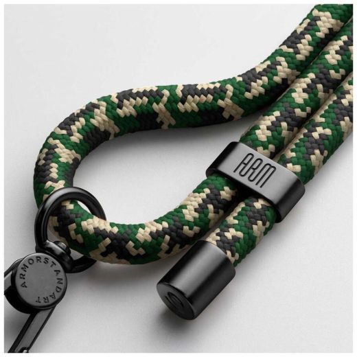 Ремінець для смартфону ArmorStandart Rope Black Military with Clear holder (ARM76092)
