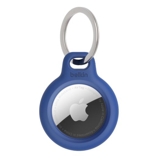 Чехол с кольцом Belkin Secure Holder with Key Ring Blue для Apple AirTag (F8W973btBLU)