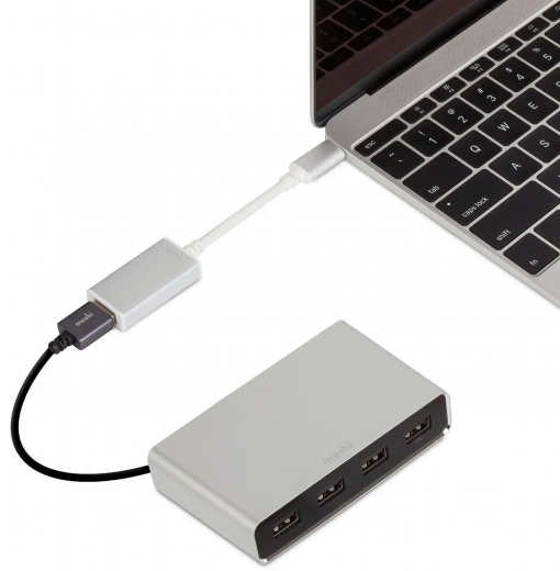 Переходник Moshi USB-C to USB Adapter Silver (99MO084200)