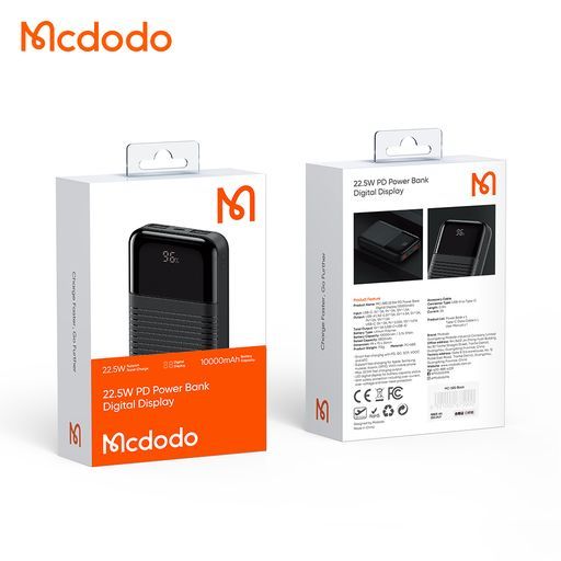 Повербанк (Внешний аккумулятор) McDodo Moon 22.5W Digital Display 10000mAh (MC-5851)