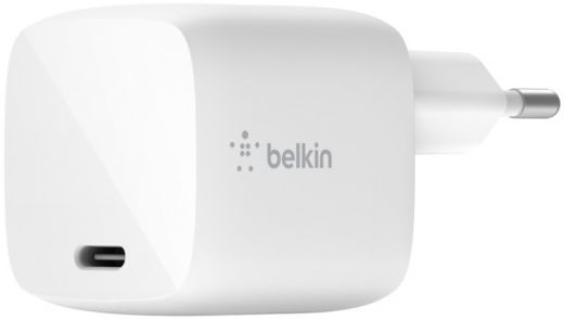 Зарядний пристрій Belkin GAN 30W USB-С White (WCH001VFWH)